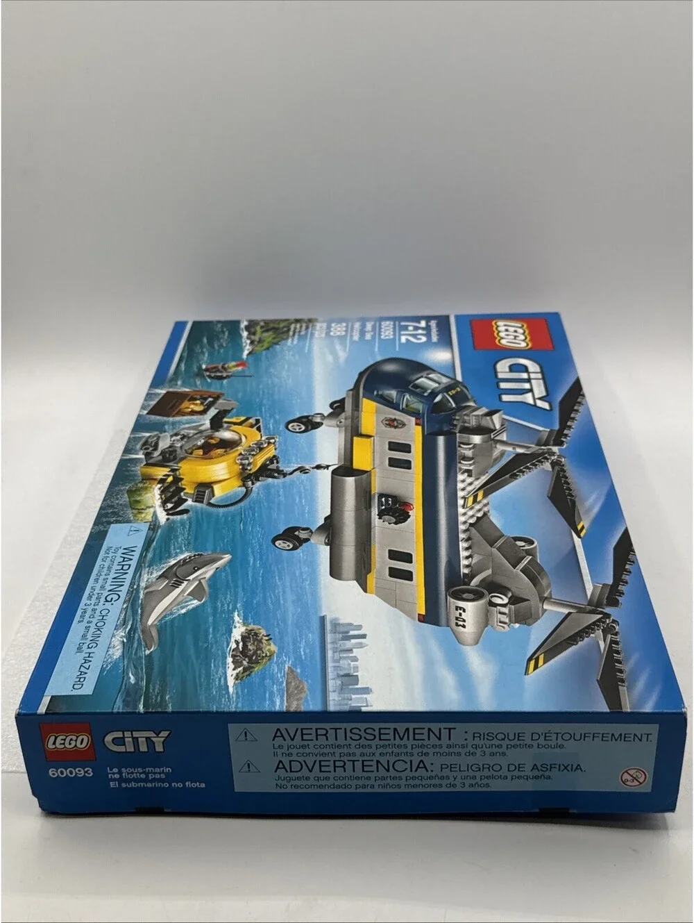 LEGO City: Deep Sea Helicopter (#60093) 2015 Retired 388 Pieces Sealed Box New